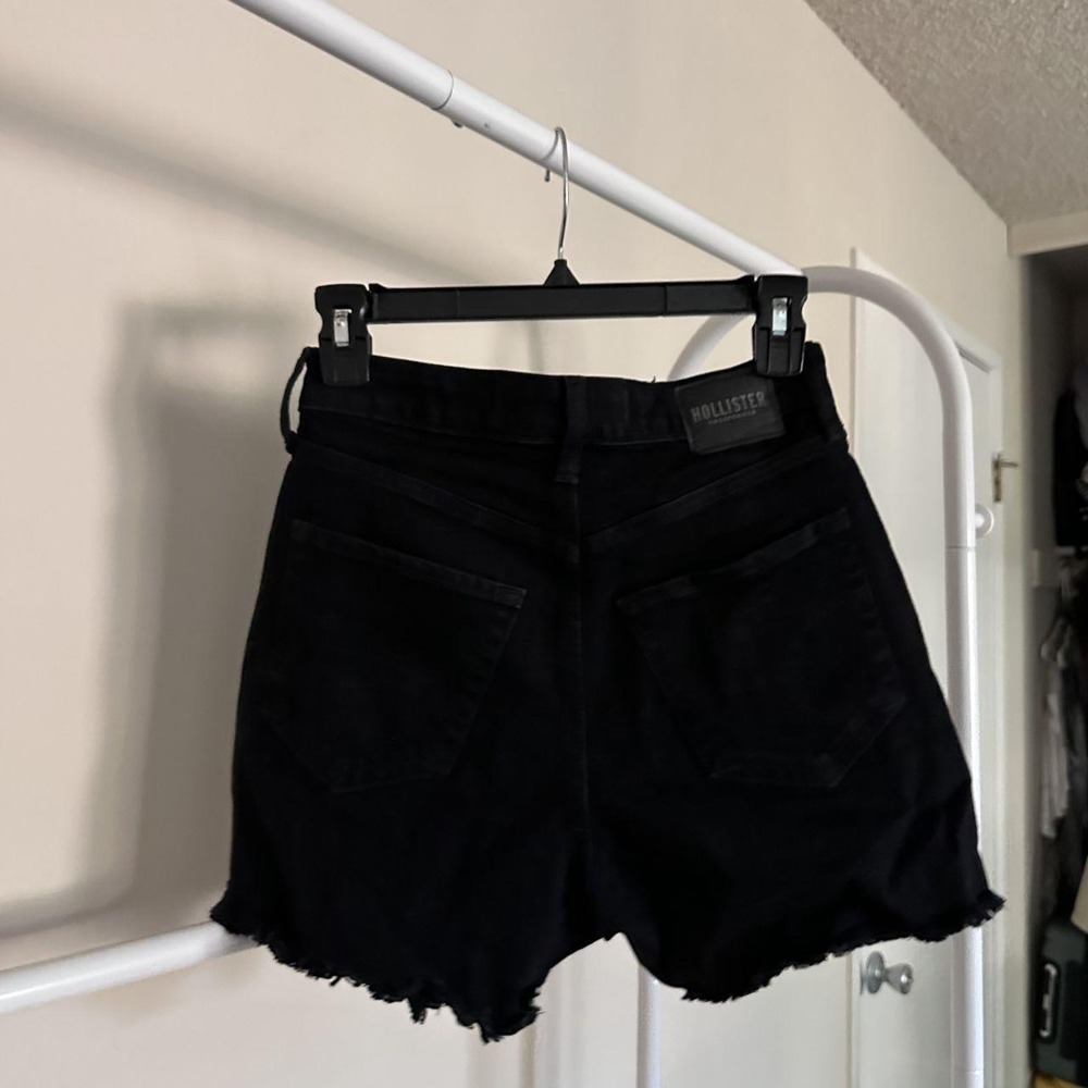 Hollister Black Denim Shorts - Picture 2 of 3